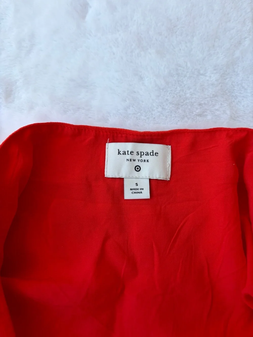 NWT Kate Spade  x Target Red Scallop Hem Mini Dress